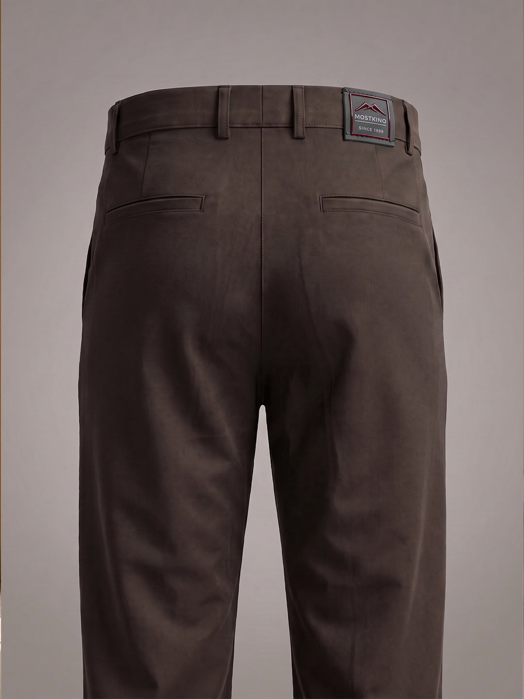 NT Comfort Fit Roasted Coffee Mid Rise Trousers