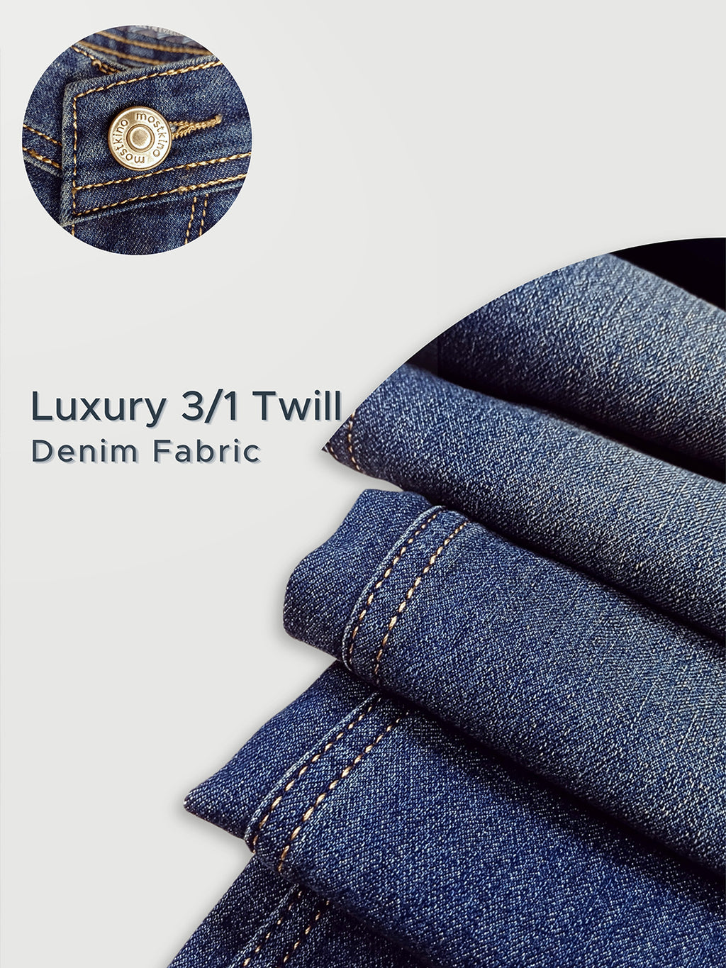 Baggy Fit Indigo High Rise Jeans