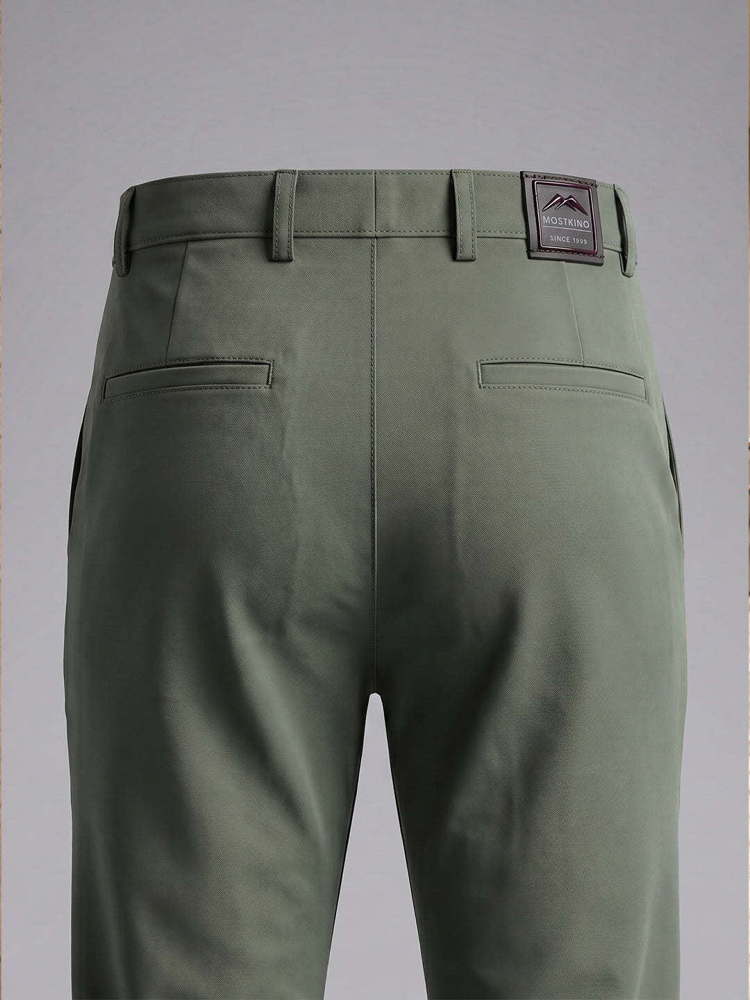 NT Comfort Fit Sage Green Mid Rise Trouser