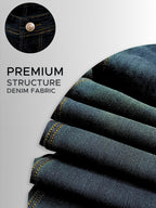 Stln Str Classic Straight Fit Forest Mid Rise Faded Indigo Jeans