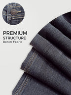 Straight Fit Cloud Grey Mid Rise Jeans