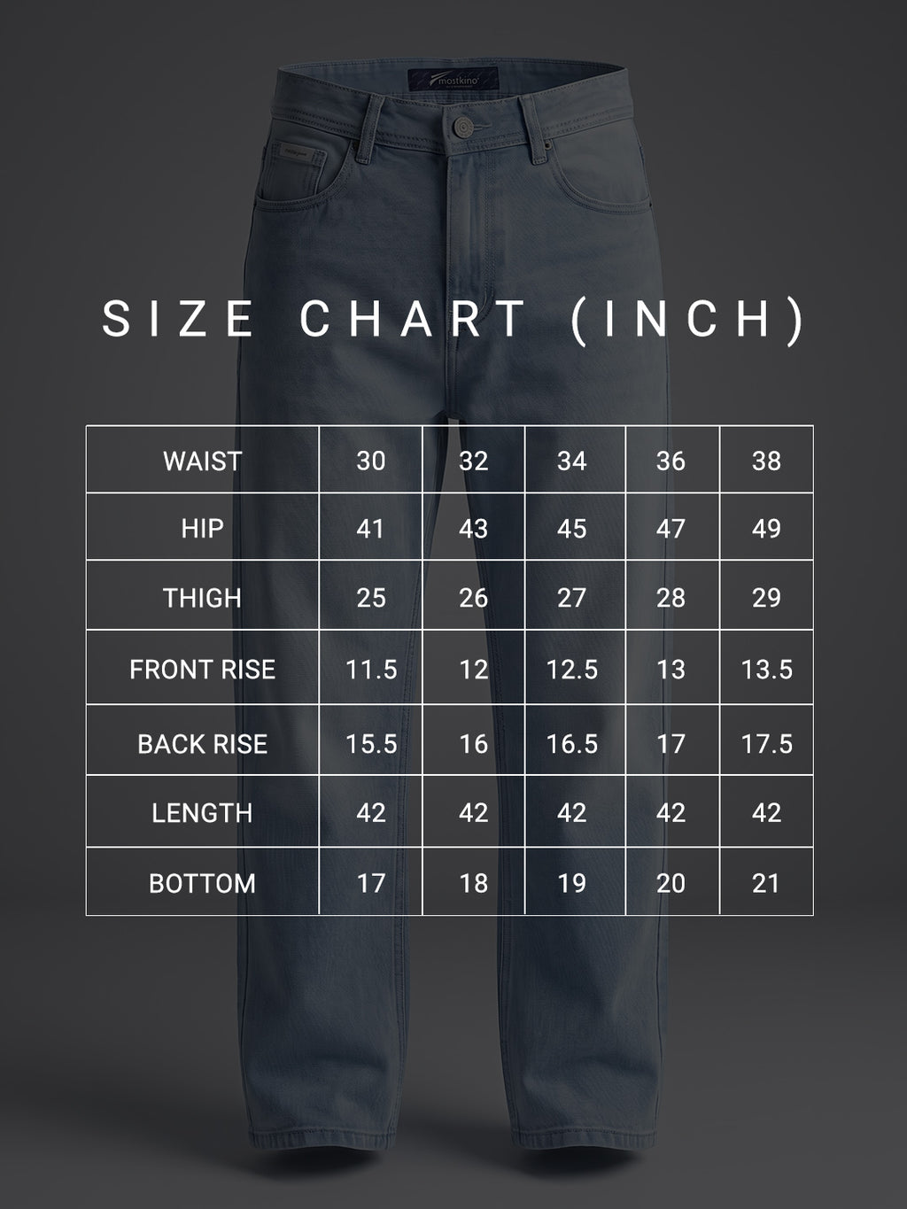 Baggy Fit Ice Blue High Rise Jeans